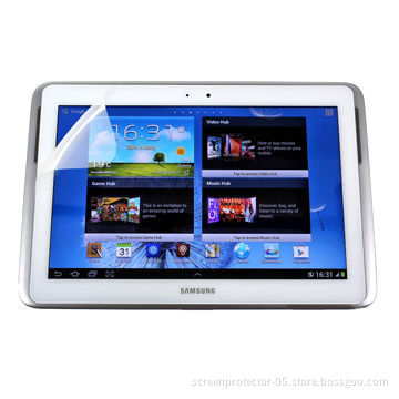 Crystal Clear/Anti-fingerprint Screen Protector for Samsung Galaxy 10.1 N8000, No Bubble